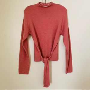 NWT WAYF Blush Pink Pullover Sweater Mock Small